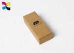 Gift Paper Packing Box Black Gold Stamping Printing No Lamination 6*6*12cm