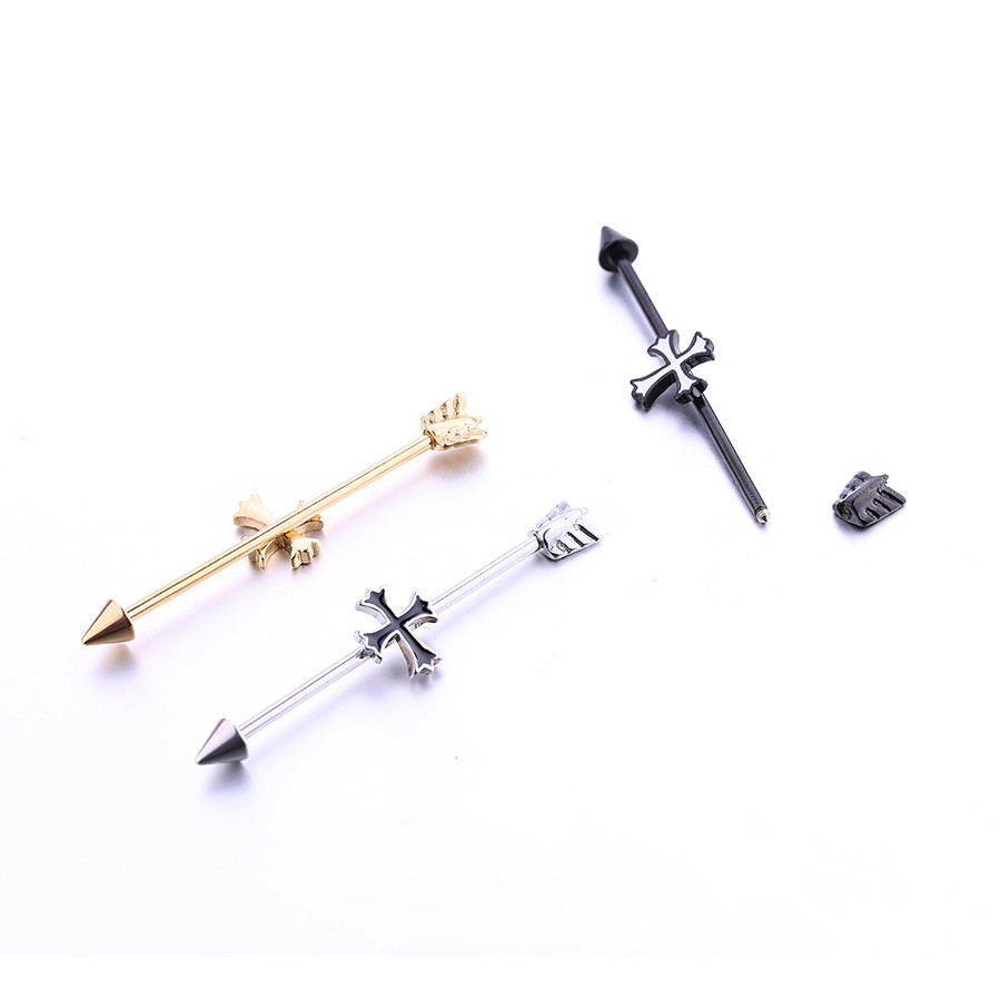 Stainless Steel Industrial Barbell Piercing Jewelry With Factory Price
