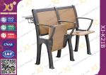 Wooden College Student Desk And Chair Set With Aluminum Frame