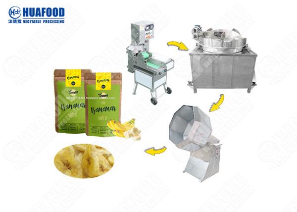 200kg One Hour Semi-Automatic Banana Chips Production Line Small Plantain Chips