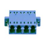 SM/MM Quad Fiber Optic Connector Adapters LC Type Reusable