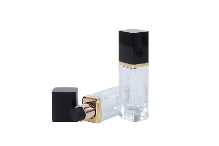 20ml Square Glass Cosmetic Pump Bottle Foundation Primer Makeup Base