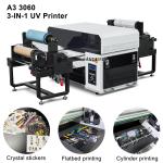 A3 UV DTF Printer For Phone Case Acrylic Souvenir Pen Xp600 Heads AB Film 110