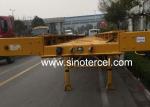 Telescopic Boom 40t Sidelifter Trailer Lifting Mechanism With Air Suspension