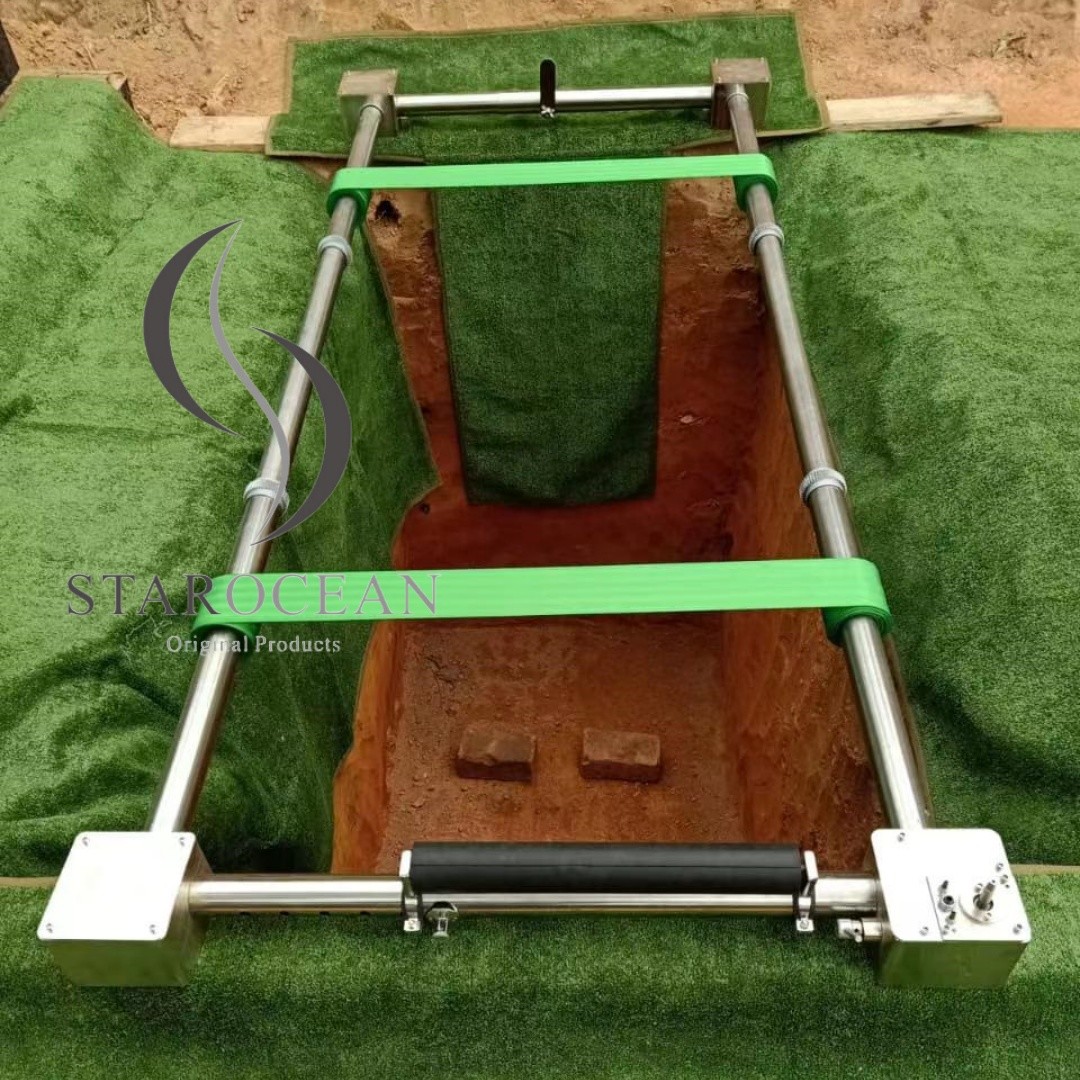 Coffin Lowering Device Coffin Parts Steel Coffin Adjustment Bed Sturdy LD02