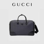 Black Travel GG Supreme Tote Bag Gucci Mens Messenger Canvas Interlocking Double