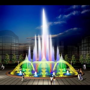China Colorful Musical Dancing Fountain 110V 220V 380V Outdoor Decoration on sale