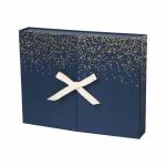 30 Drawers Navy Blue Surprise Gift Box , Beauty Advent Calendar With Ribbon