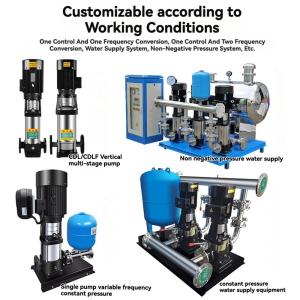 CDLF Stainless Steel Centrifugal Vertical Pumps Variable Frequency