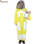 3 Layer Yellow Beekeeping Outfits Ventilated Apicultura Beekeeping Suit