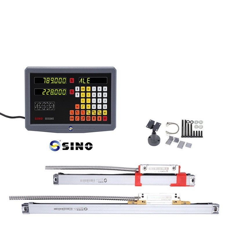 SINO SDS 2MS Digital Readout 2 Axis With Linear Magnetic Scale Dro Kit For Milling Machines