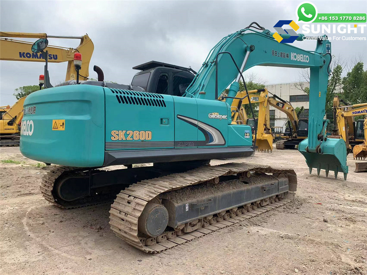 Used Good Condition 26Ton Kobelco SK260 Crawler Earth Digger Excavator Japan Net Import