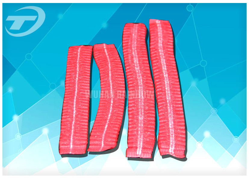 Non - woven MOB / clip cap 20 " , single use , double elastic in red color