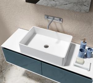 China Solid Surface Counter Top Basin Smooth Non Porous Seamless Joint on sale