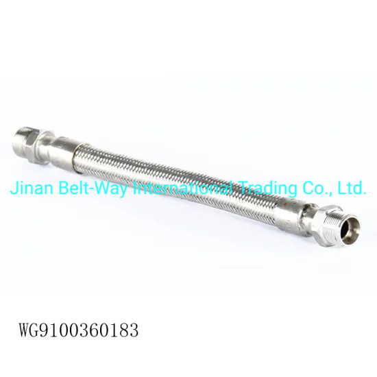 Sinotruk HOWO Truck Parts Air Compressor Stainless Steel Pipe Wg9100360183