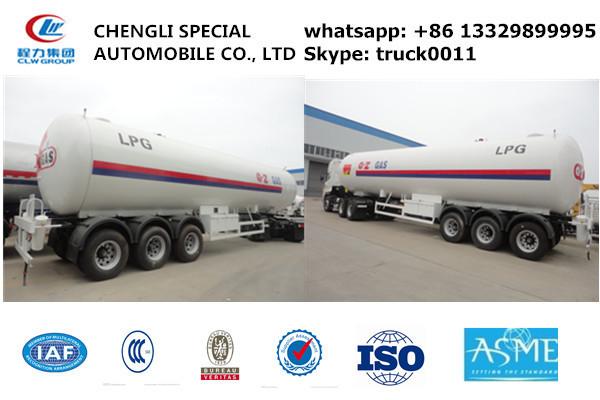 Quality ASME standard 57.1m3 CH2 propene gas tank trailer, 24.5ton propylene CH2 semitrailer propylene tank trailer for sale for sale