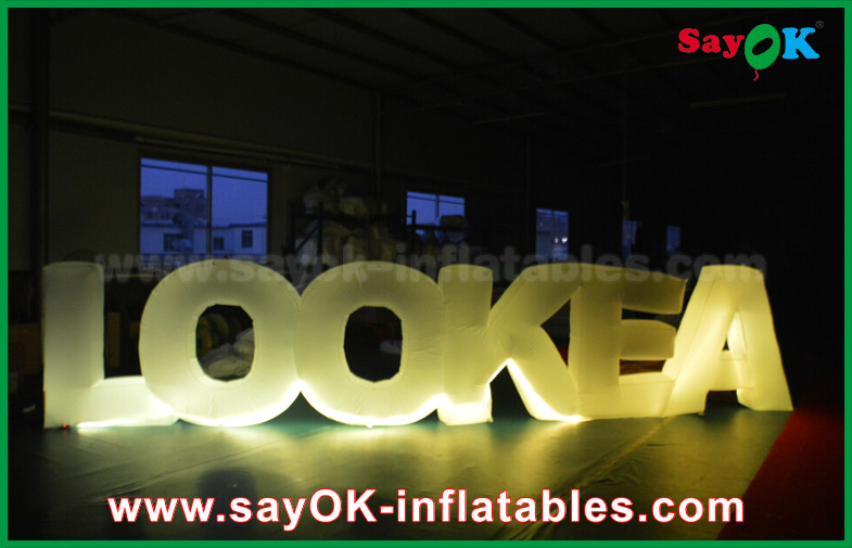 Giant Inflatable Led Letter Lookea Lighting Outdoor Inflatable Decorations For Party