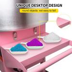 Floor Standing Electric Heating Candy Floss Machine Commercial With Wheel