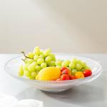 Decorative 30cm Clear Glass Plates And Bowls 11.8 Inch For Centerpieces