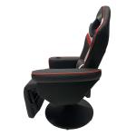 White Racing Style PU Leather Ergonomic Seat Swivel Gaming Sofa for Office