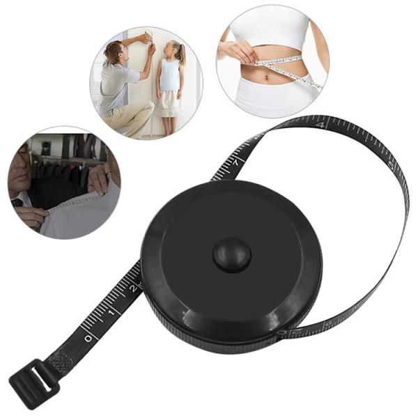Wintape 1.5m Black Soft Measuring Tape Body Tailor Tape Ruler Measure Fabric