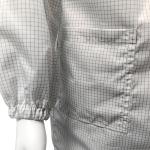 98% Polyester+2% Carbon Fiber 5mm Grid ESD Antistatic Safety Coat Breathable