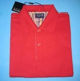 Wholesale CVC Material Polo Shirt, Short Sleeves in Red Color as YT-2802 from china suppliers