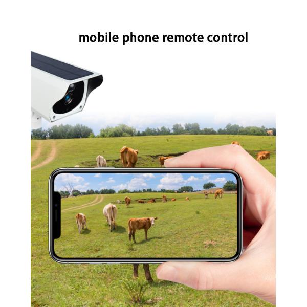 Solar Powered 1080P Bullet Type IP Camera Waterproof Outdoor Security Cctv Camera