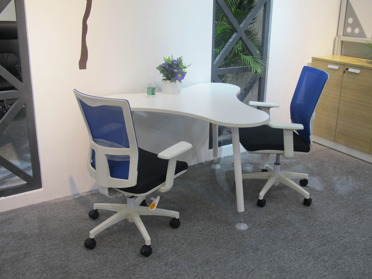 Panel Wood Style Melamine Conference Table E1 Environmental For Office / Home