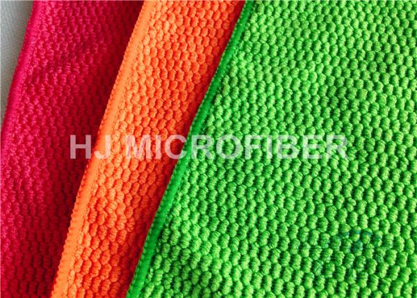 Jacquard Pattern Microfiber Pearl Cloth For Kitchen / Eco Friendly Cleaning