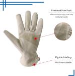 A Grade Insulated Cotton 100% Genuine Cowhide Work Gloves L XL XXL