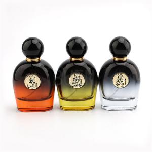 Wholesale Gradual Change Colored Glass Perfume Bottle With Mist Sprayer 50ml from china suppliers
