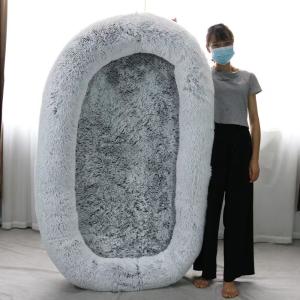 Wholesale Manufacture 160cm Non-Slip Washable Long Plush Giant Fluffy Pet Bed For Cat Dog For Pet Animals from china suppliers