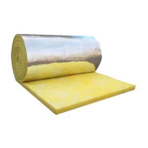 Wholesale Fire Resistant Fibreglass Wool Roll Insulation Heat Conductivity Of 0.038-0.042 W/M.K from china suppliers