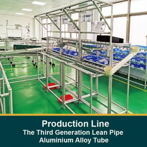 China The Third Generation Lean Pipe Aluminium Alloy Tube For Production Line on sale