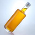 Transparent Glass Spirit Bottle with Cork for Whisky Vodka Tequila Gin Rum 500ml