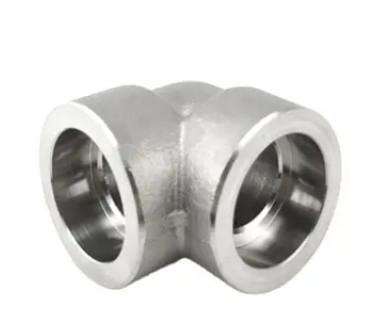 Stainless Steel Forged Pipe Fittings 90 Degree Socket-Weld Elbow LR/SR Radius