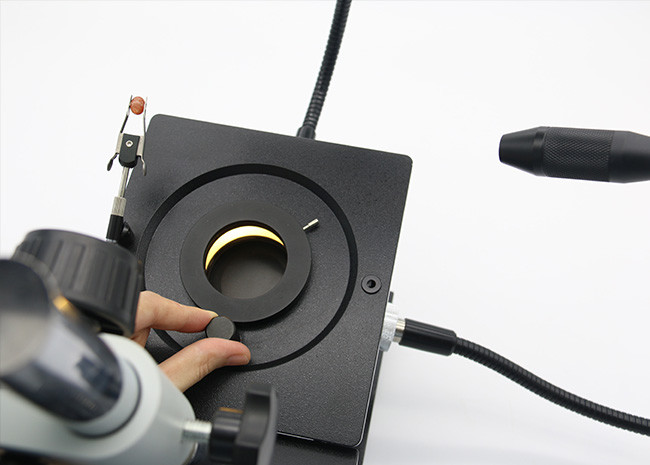 Updated Generation 1st Swing arm type Gem Microscope With side fiber lighting