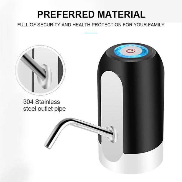 1200mAh ABS White Electric Portable Cold Water Dispenser With 3 Hours Charging