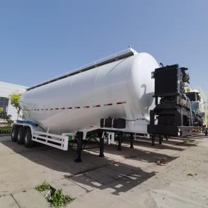 Wholesale 3 Axle Fly Ash / Flour Transport Tanker Heavy Duty Semi Trailer with 1310mm Wheel Base from china suppliers