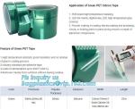 Green PET High Temperature Silicone Adhesive polyester Tape,Green PET Masking