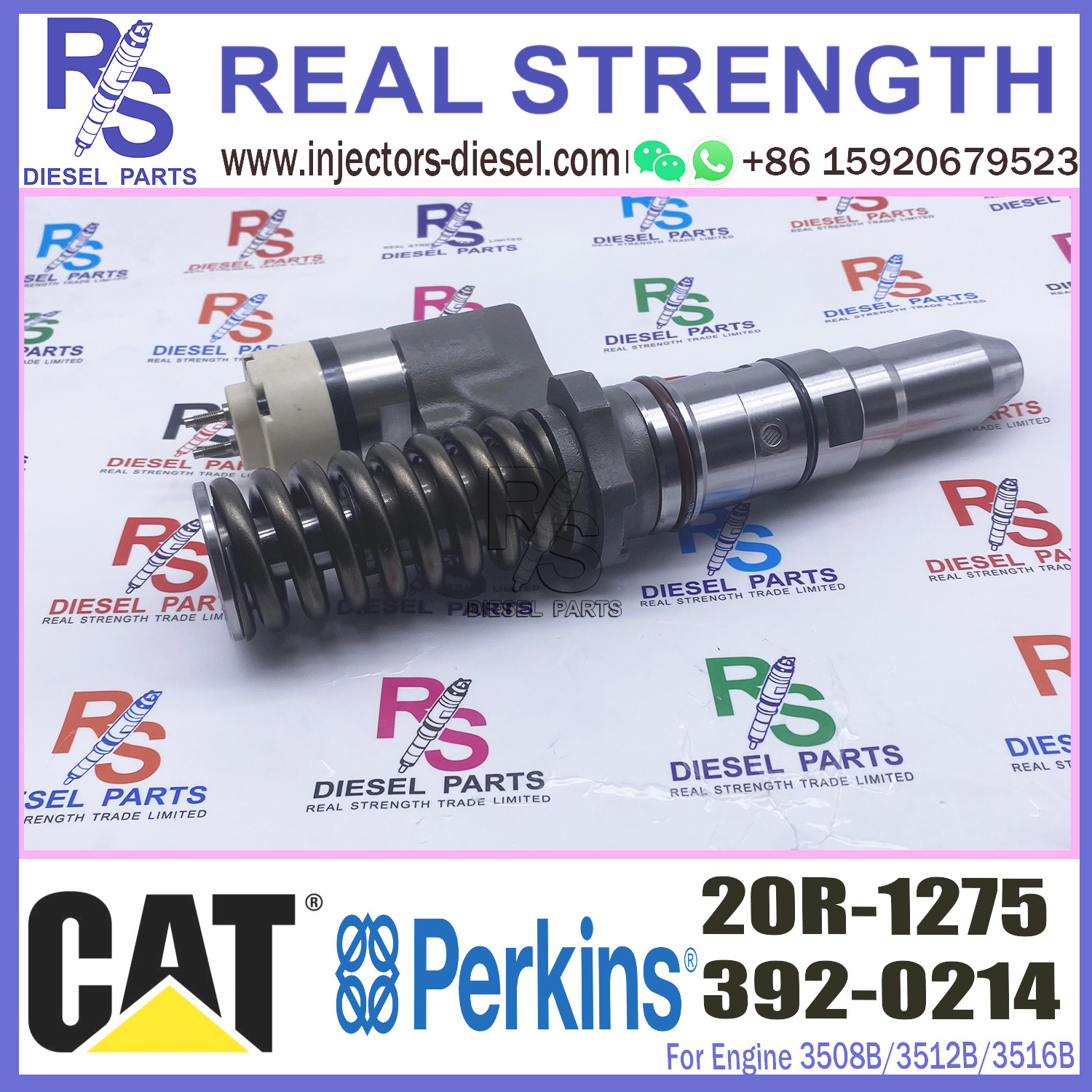 Diesel Engine Injector 392-6214 20R-1275 386-1766 For Cat 3508B/3512B/3516B Common Rail