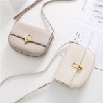 Custom Logo Avaliable 2024 Semi-Circle Saddle Bag for Women in Genuine Leather