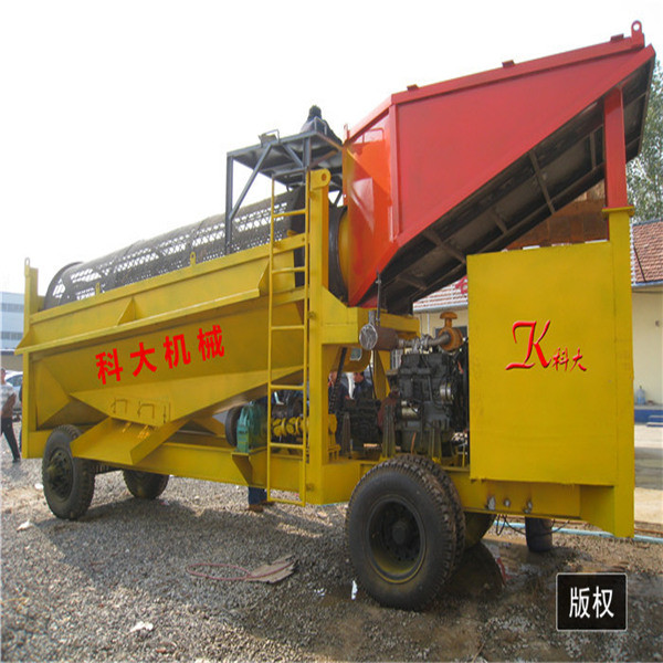 Rotary Scrubber Machine Gold Trommel Wash Plant With Diesel Engine