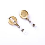 Deyi Retractable Metal Badge Reel Swivel Alligator Clip Students, Teachers,