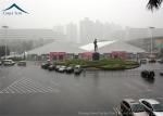 PVC Roof Outdoor Exhibition Tents White / Clear / Orange , Fire Proof And Water