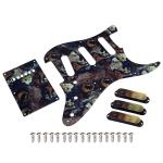 Battlefield Pattern 3-Ply Standard SSS Electric Guitar Pickguard Set Screw Back