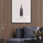 Fire-Resistant Home Theater Acoustic Foam Wood Wall Board with Glue Installation