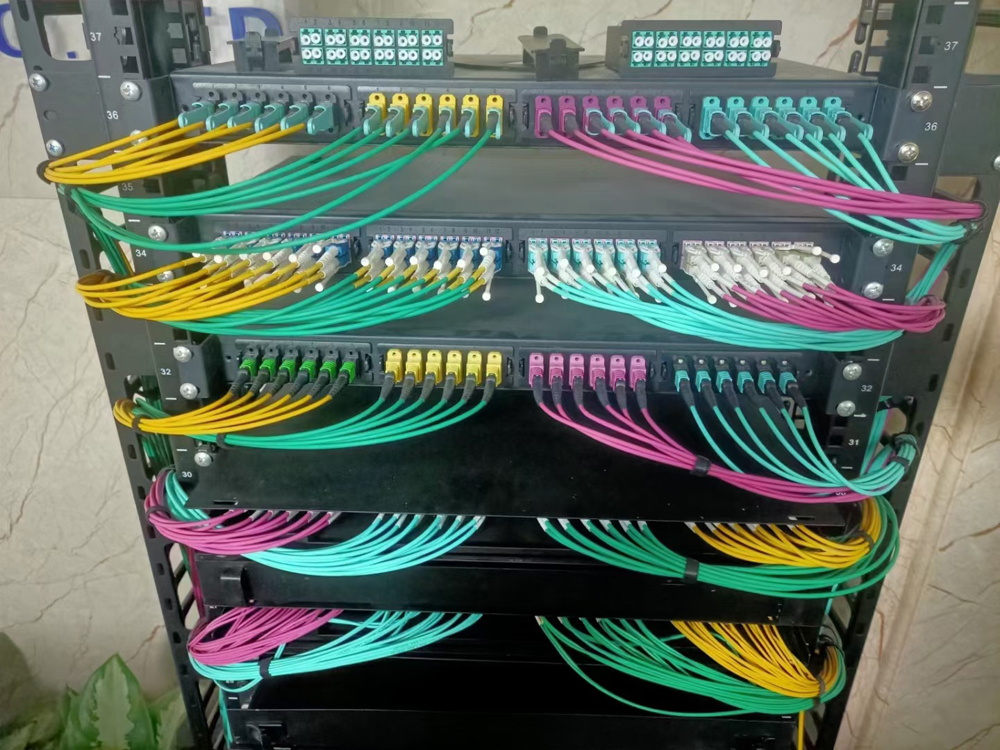100G OM3 MPO to 8 12 24 Core LC Duplex Multimode Fiber Breakout Cable MTP Fiber Jumper