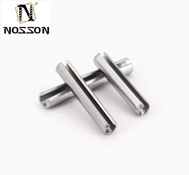 Black Coated Spring Steel Slotted Heavy Duty Rolling Spring Pin with High Corrosion Resistance DIN1444 Standard